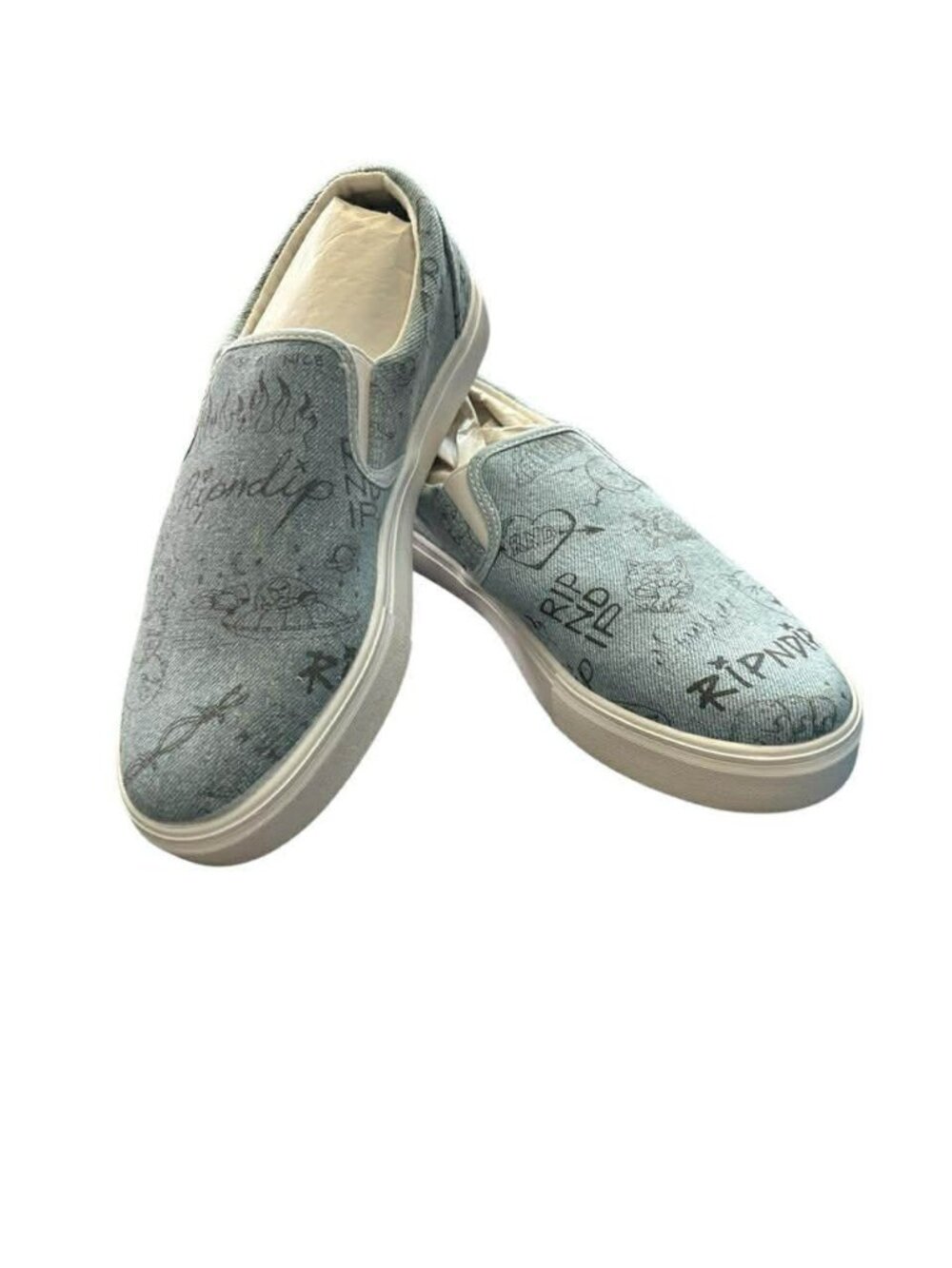 RIPNDIP Marker Slip On Shoes Sneakers Blue Mens Size 9 US New